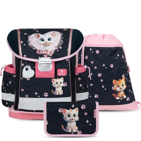 Školská takša BELMIL 403-13 Cute Kitten - SET