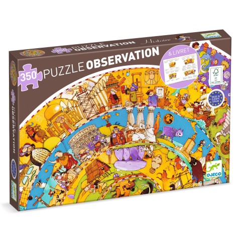 Vyhľadávacie puzzle s plagátom - História - 350 ks