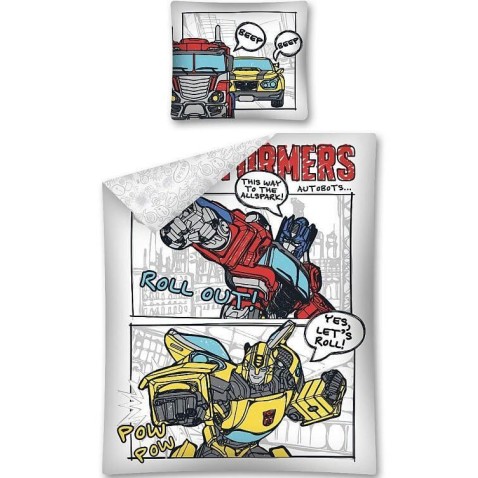 Obliečky Transformers komiks 140x200, 70x80