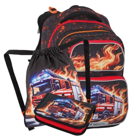 Školská taška pre prvákov Bagmaster DOPI 26 B, malý set