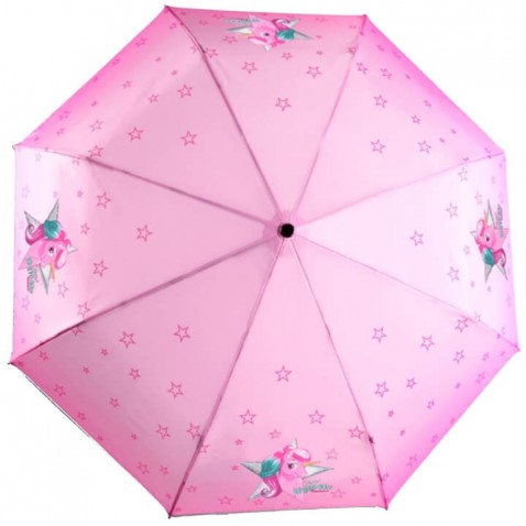 Detský skladací dáždnik Jednorožec ružový