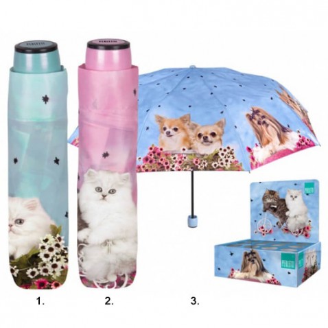 Dáždnik Psy a mačky skladací