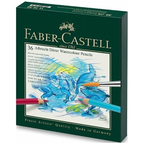 Akvarelové pastelky Faber-Castell Albrecht Dürer 117538 štúdio box, 36 farieb