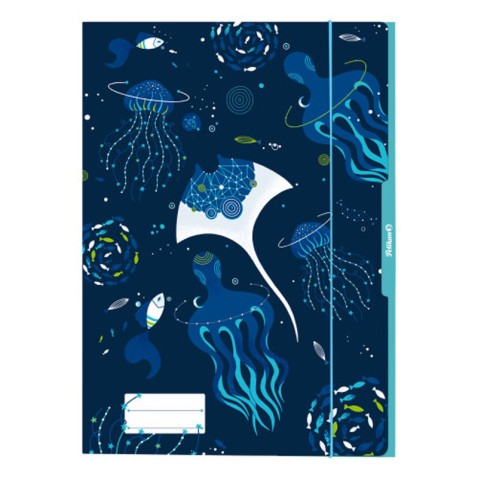 Dosky na výkresy Herlitz s gumou A3, Morský svet