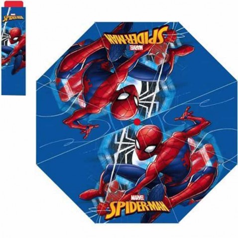 Dáždnik Spiderman skladací modrý