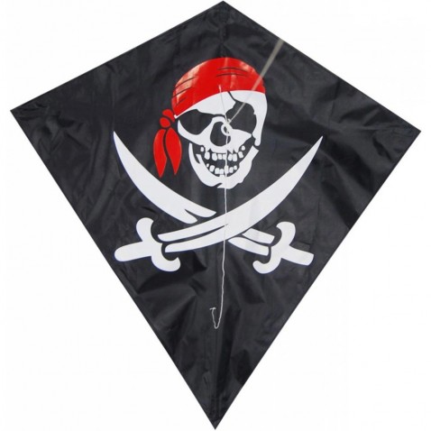 Drak textilný Pirát 82x88 cm