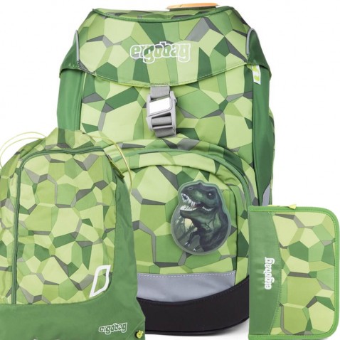 Školský batoh Ergobag prime zelený SET