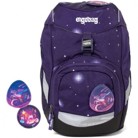 Školský batoh Ergobag prime Galaxy fialový 2020