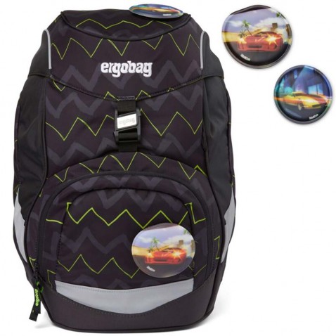 Školský batoh Ergobag prime Zig Zag čierny 2021