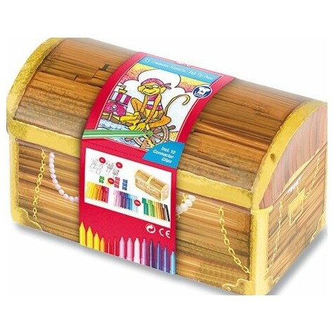 Detské fixy Faber-Castell Connector truhla 33 farieb