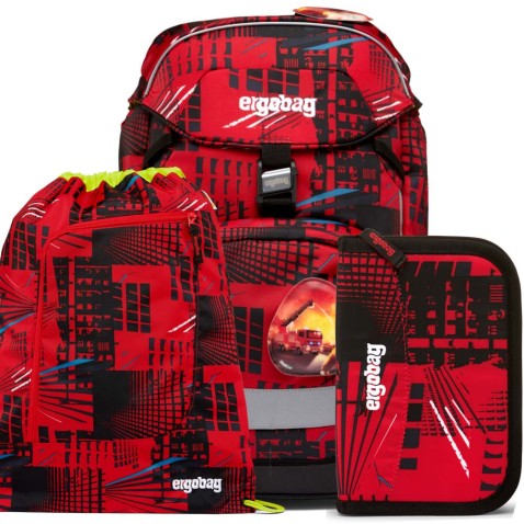 Školský batoh Ergobag prime Fire 2023 SET