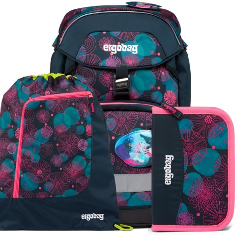 Školský ruksak Ergobag prime Koralový 2023 SET