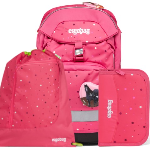 Školská taška Ergobag prime Pink confetti 2023 SET