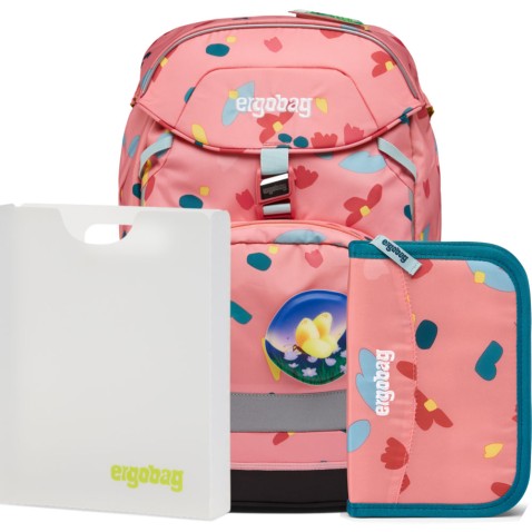 Školský set Ergobag prime Spring 2023 batoh+peračník+dosky