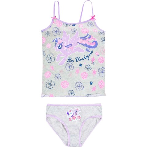 Dievčenská spodná bielizeň My Little Pony sivá