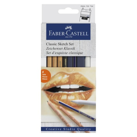 Umelecká sada Faber-Castell Classic GOLDFABER Sketch - 6ks