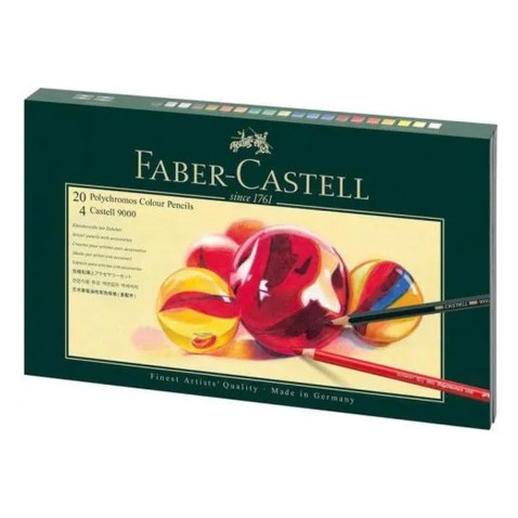 Pastelky Faber-Castell Polychromos - 20 farieb s príslušenstvom