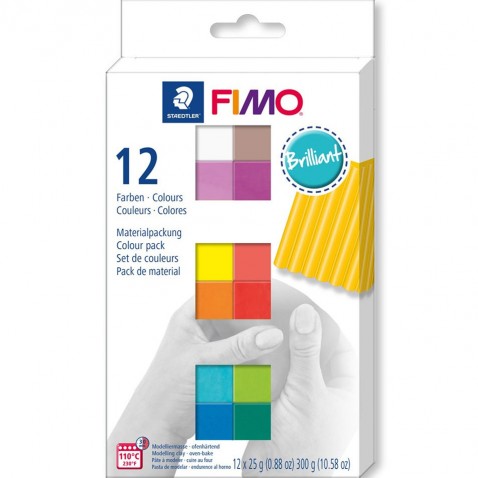 Fimo soft - sada 12 farieb Briliant