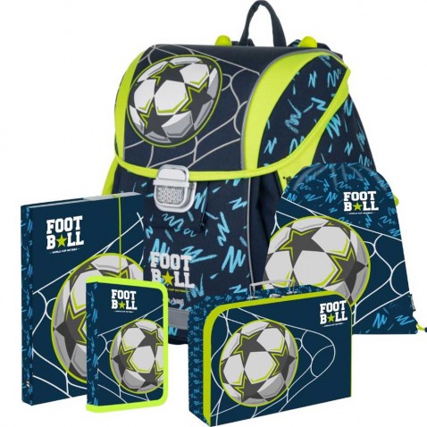 Školská taška Oxybag PREMIUM Light futbal 5dielny set