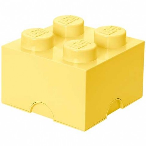 LEGO úložný box 4 - svetlo žltý