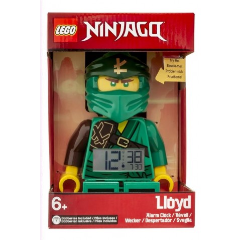 LEGO Ninjago Lloyd - hodiny s budíkom