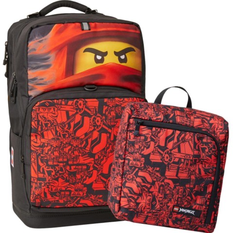 Školský batoh LEGO Ninjago Red Maxi Plus 2dielny set