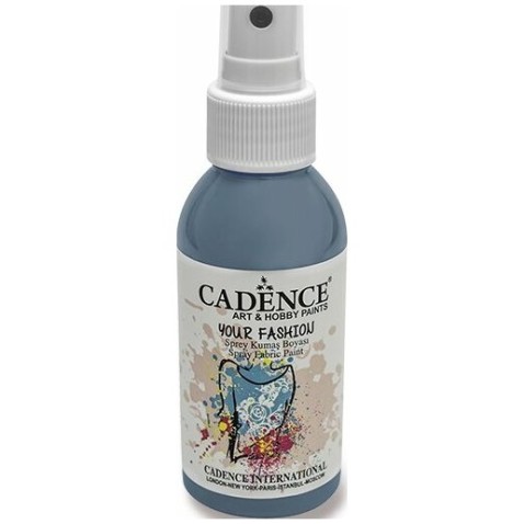 Farby na textil Cadence Your Fashion šedá 100ml sprej