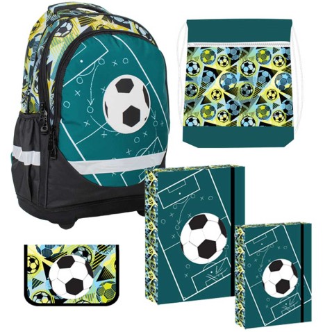 Školská taška Reybag Football Games, 5dílný set