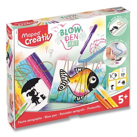 Súprava Maped Creativ Blowpen String´Art Fúkacie pero - 6 farieb