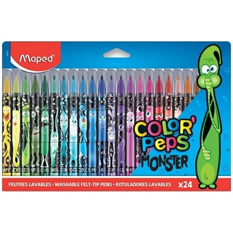 Detské fixky Maped Color'Peps Monster 24 farieb