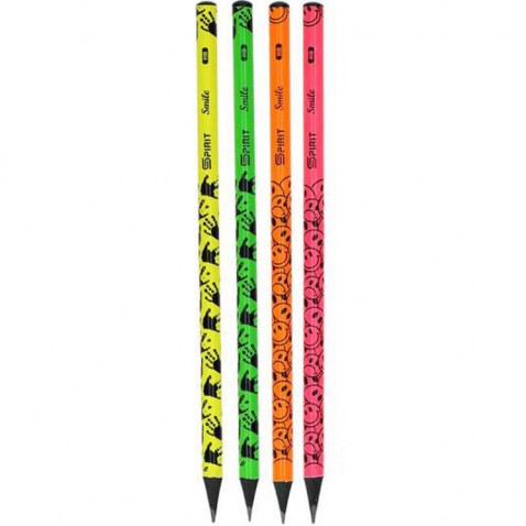 Ceruzka č. 2 Spirit Neon SADA 4 ks