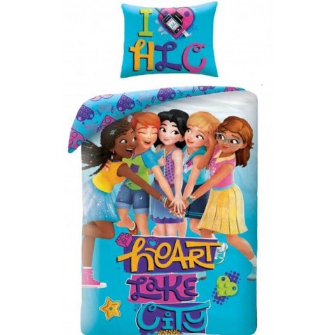 Detské obliečky Lego Friends párty blue