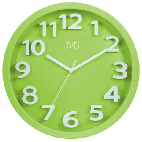 Detské nástenné hodiny JVD Zelené