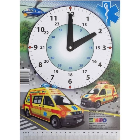 Papierové hodiny Záchranári