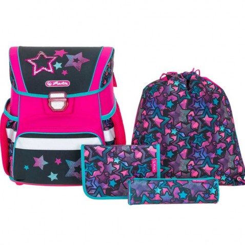 Školská taška Herlitz Loop Hviezdy  4d. set