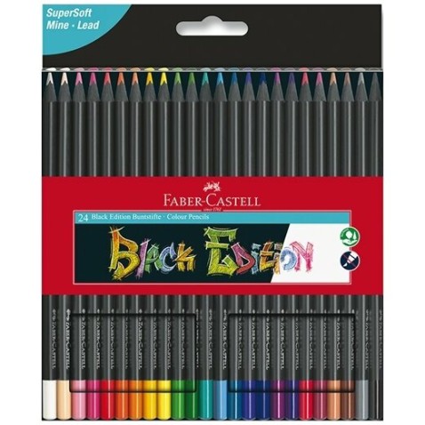 Pastelky Faber-Castell Black Edition 24 farieb