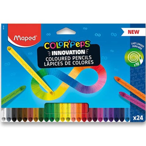 Maped Color ´peps infinity bezdrevne farbičky trojhranne 24 farieb