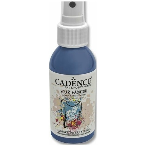 Farby na textil Cadence Your Fashion tmavo tyrkysová 100ml sprej