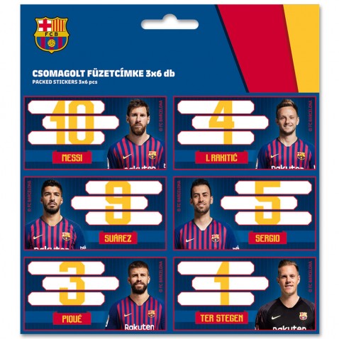 Menovky na zošity FC Barcelona