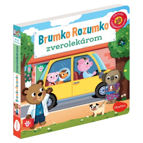 BRUMKO ROZUMKO ZVEROLEKÁROM – Obrázky s pohyblivými prvkami