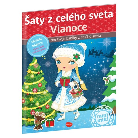 Šaty z celého sveta VIANOCE Kniha samolepiek