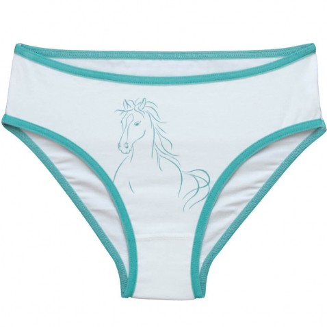 Nohavičky Kôň bielo-zelené