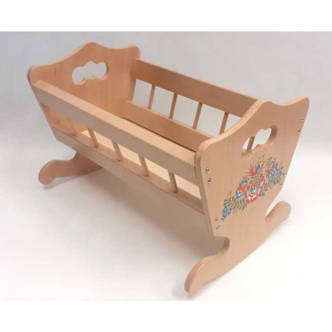 Kolíska pre bábiky drevená