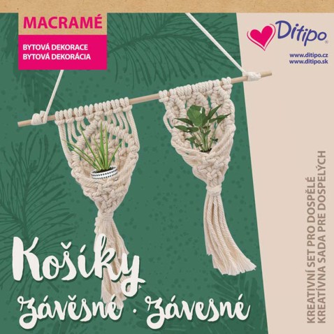 Kreatívny set - Drhanie závesné košíky