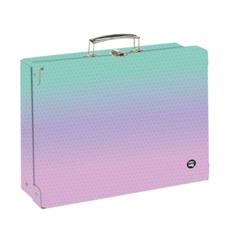 Kufrík hranatý A4 OXY NEXT Ombre Pink