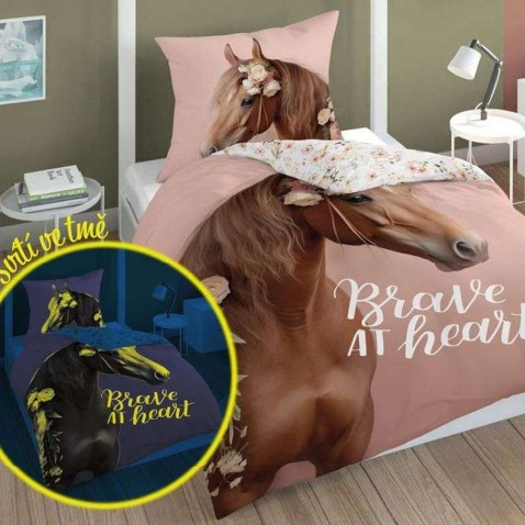 Obliečky pre deti Kôň Romantic Heart