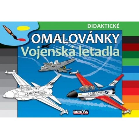 Didaktické omaľovánky Vojenské lietadlá