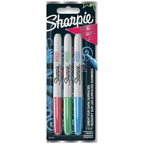 Permanentný popisovač Sharpie Metallic sada 3 ks