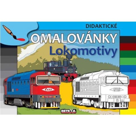 Didaktické omaľovánky Lokomotívy