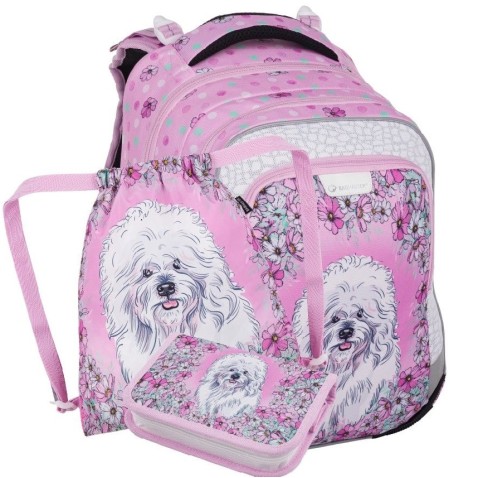 Školský ruksak dievčenský Bagmaster LUMI 24 G malý set